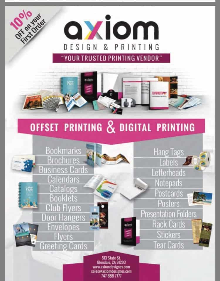 Axiom Design & Printing Ad