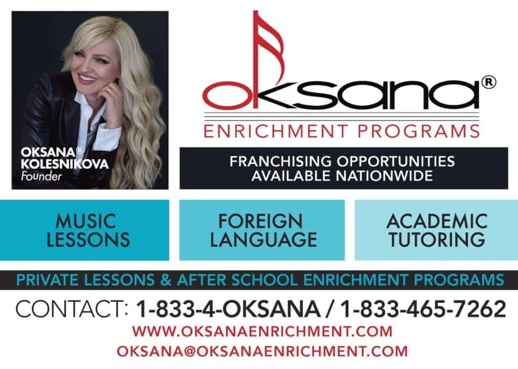 Oksana Enrichment Franchise Ad