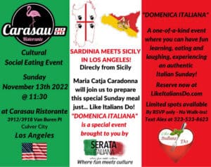 OMG Mixer - Sardinia meets Sicily - Domenica Italiana